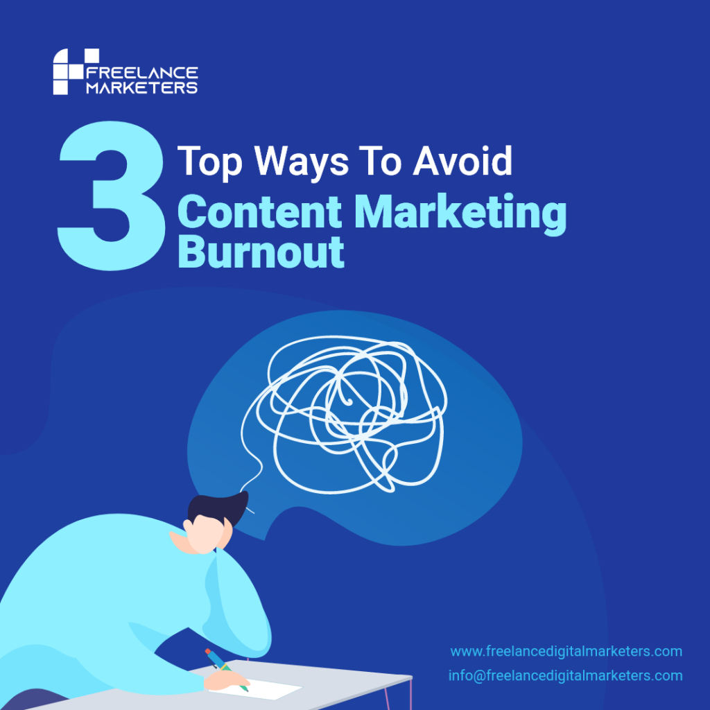 Avoid Content Marketing Burnout - Freelance Digital Marketers